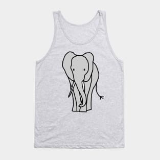 Big Grey Elephant Tank Top